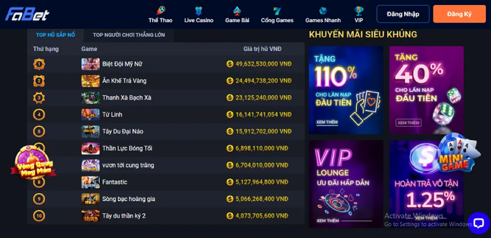 Khuyến mãi đặc biệt theo mùa giải thể thao PK8 Login